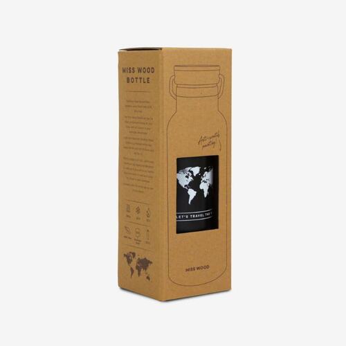 Woody drinkfles wereld - Novoti