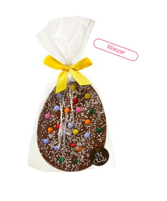 Chocolade XL ei met confetti (pak. 7)