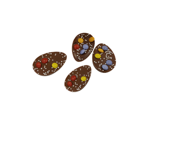 Chocolade half eitje melk 100gr (pak. 6)