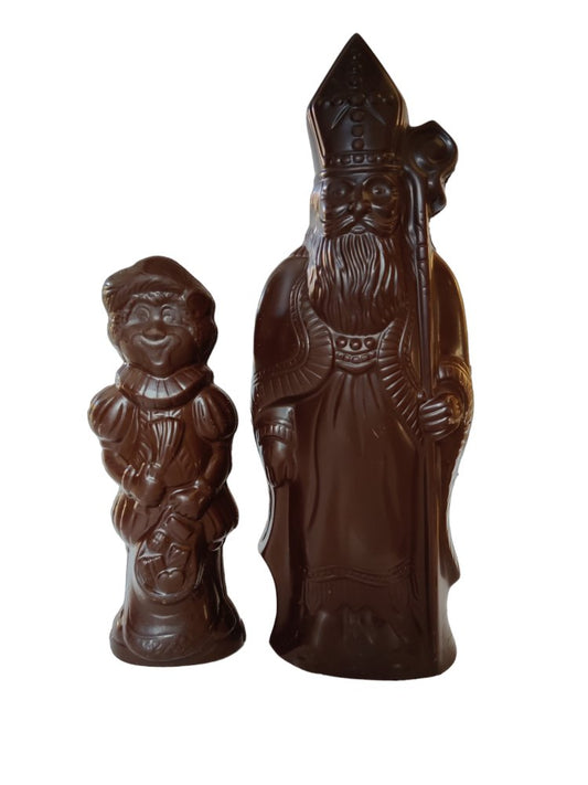 Chocolade Sinterklaas 30cm & Zwarte Piet 21cm (fig. 6) - Novoti