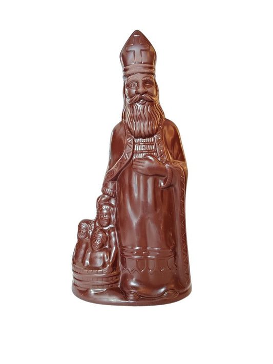 Chocolade Sinterklaas met 3 kinderen 18cm (fig 1) - Novoti