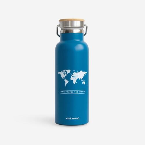 Woody drinkfles wereld - Novoti